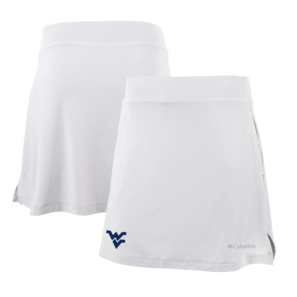Women's Columbia White West Virginia Mountaineers Omni-Wick Best One Yet Skort