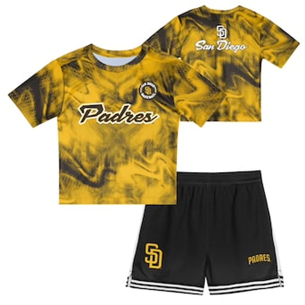 Preschool Gold San Diego Padres Hitter Infielder 2-Piece Set