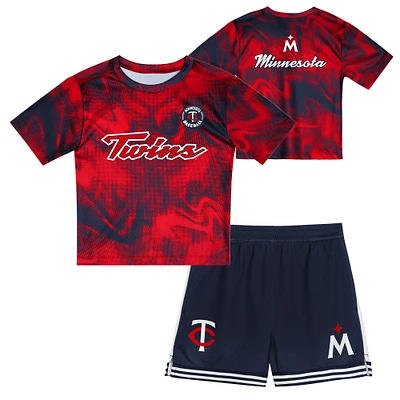 Preschool Red Minnesota Twins Hitter Infielder 2-Piece Set
