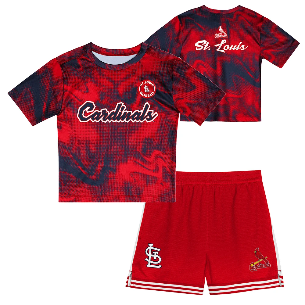 Preschool Red St. Louis Cardinals Hitter Infielder 2-Piece Set