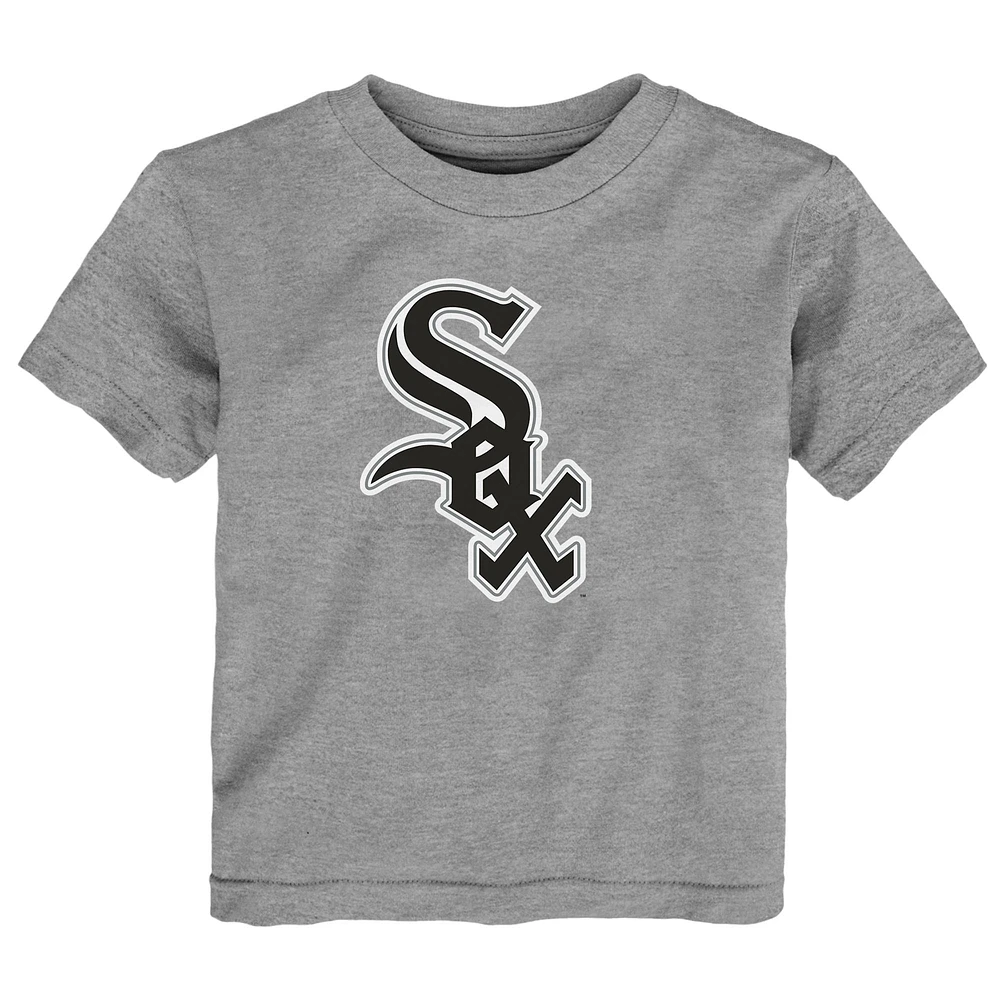 Toddler Heather Gray Chicago White Sox Primary Logo T-Shirt