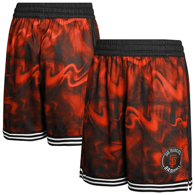 Youth Black/Orange San Francisco Giants Outfielder Shorts