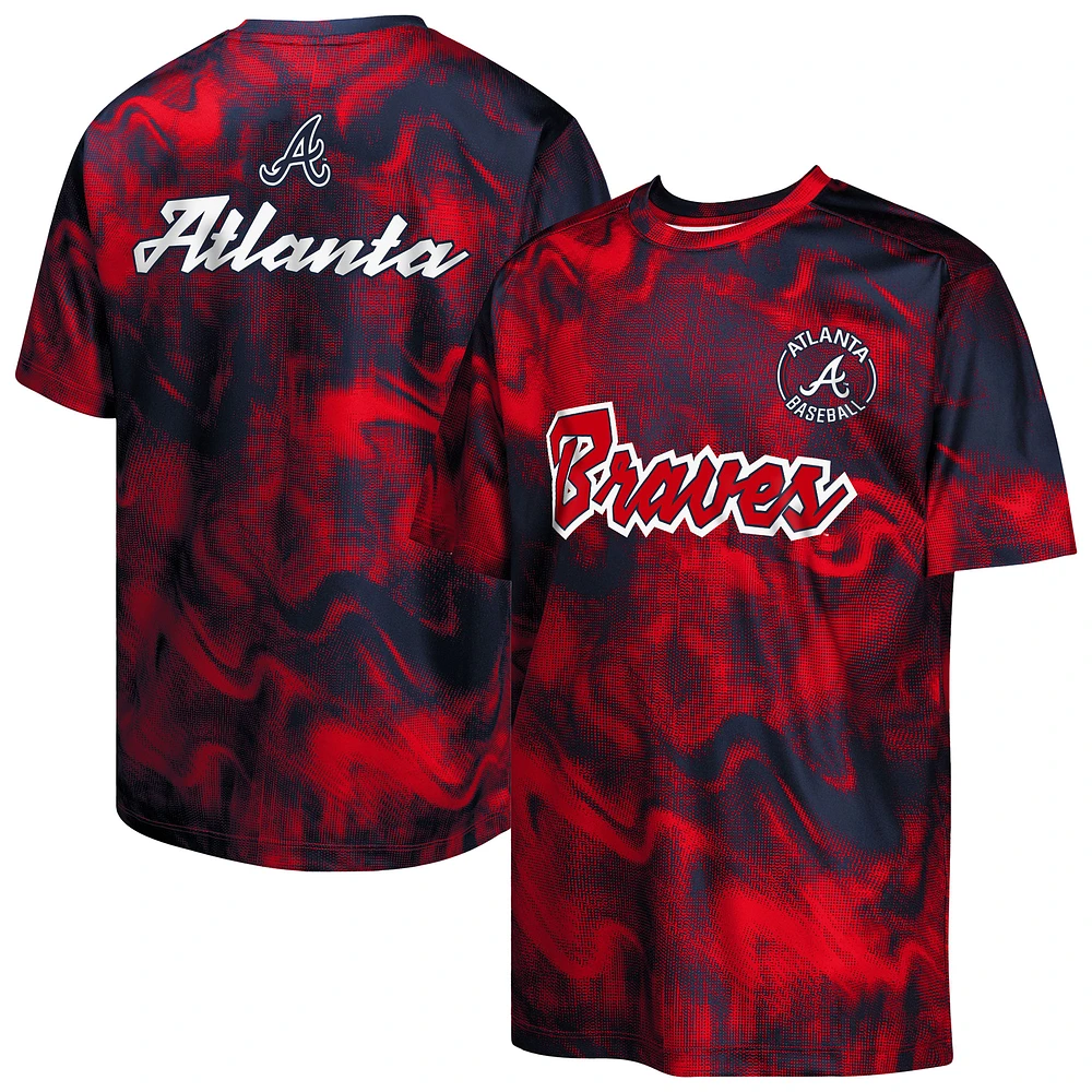 Youth Navy/Red Atlanta Braves Pinch Hitter T-Shirt