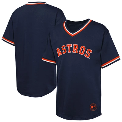 Youth Navy Houston Astros Relief Pitcher V-Neck T-Shirt