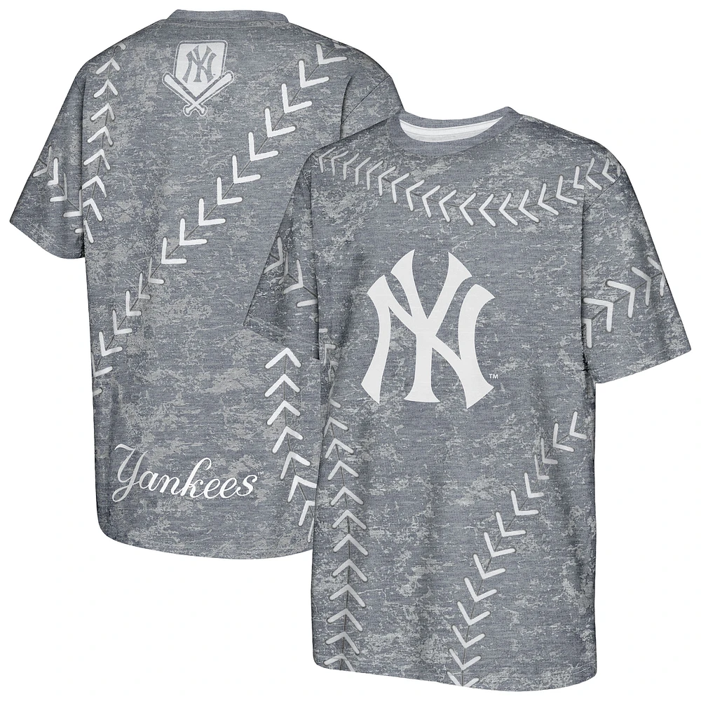 Youth Navy New York Yankees Slide Score Bold T-Shirt