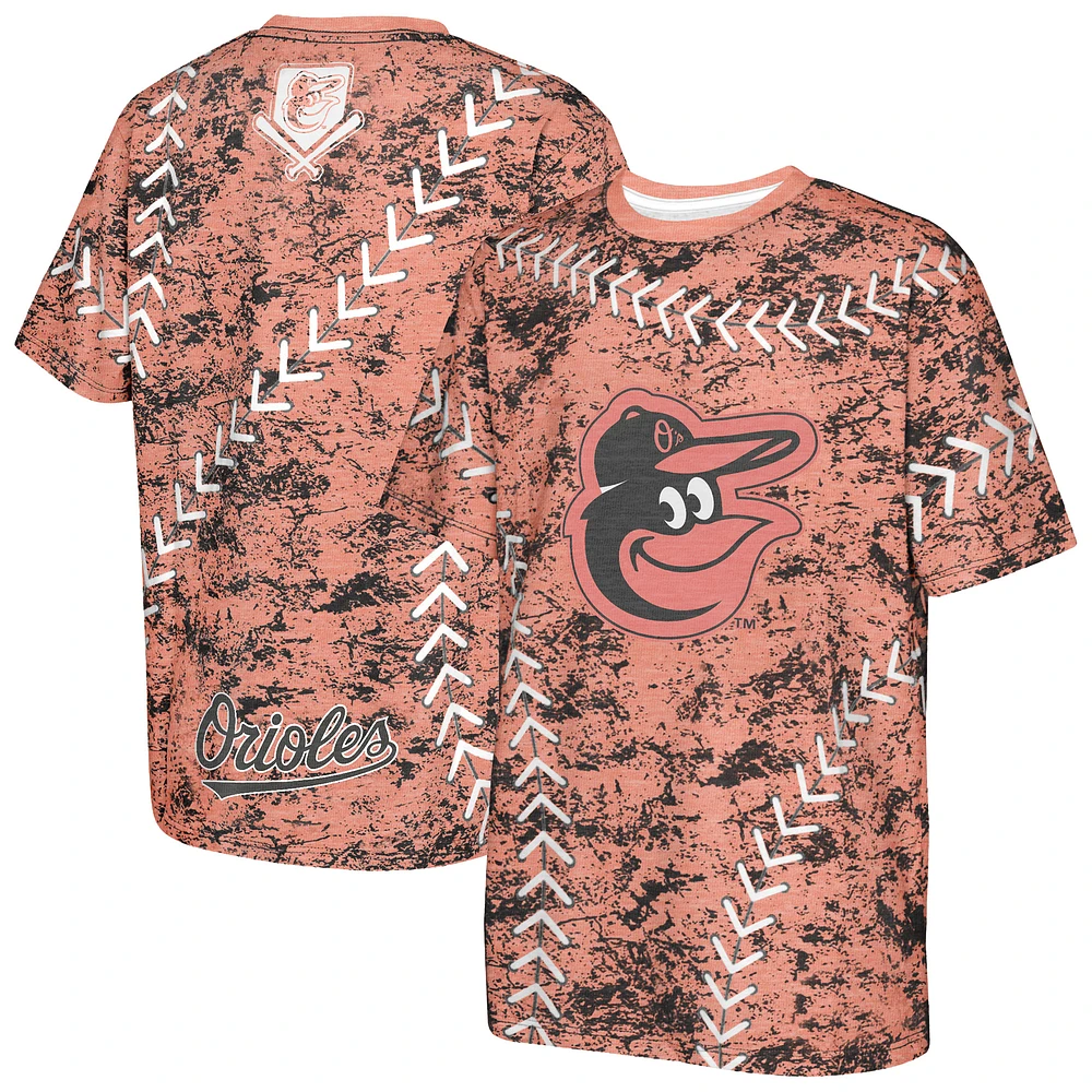 Youth Orange Baltimore Orioles Slide Score Bold T-Shirt