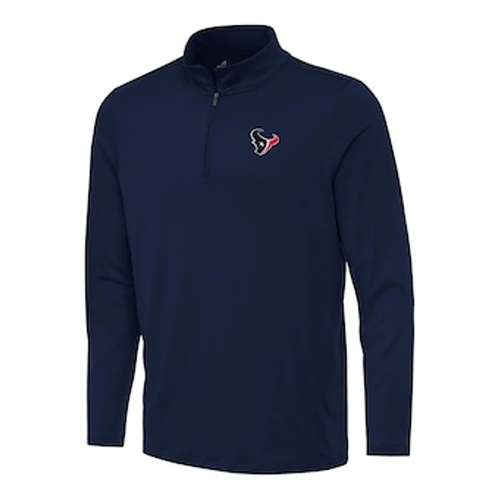 Men's Antigua Navy Houston Texans Reprocess Quarter-Zip Top