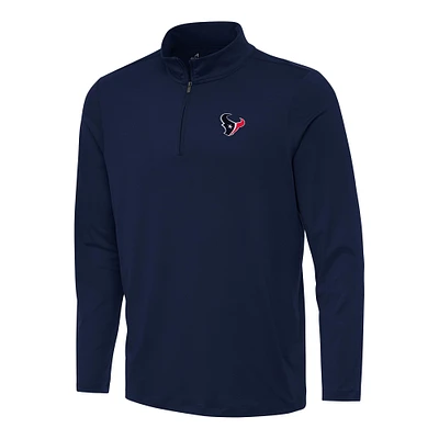 Men's Antigua Navy Houston Texans Reprocess Quarter-Zip Top