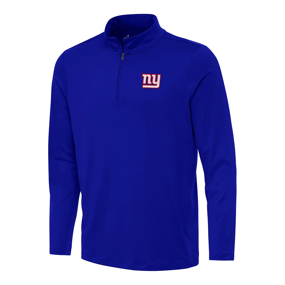 Men's Antigua Royal New York Giants Reprocess Quarter-Zip Top