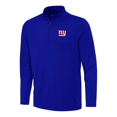 Men's Antigua Royal New York Giants Reprocess Quarter-Zip Top