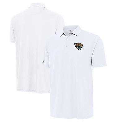 Men's Antigua White Jacksonville Jaguars Era Polo