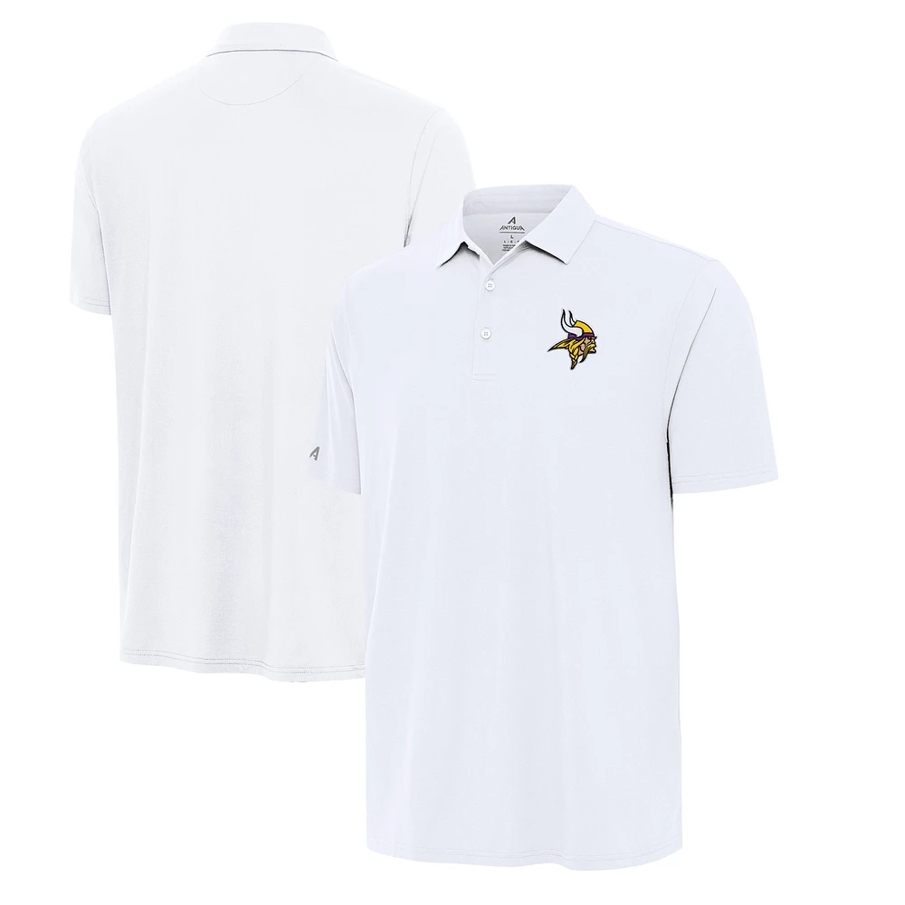Men's Antigua White Minnesota Vikings Era Polo