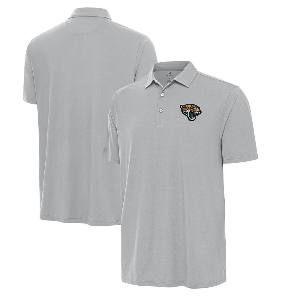 Men's Antigua Gray Jacksonville Jaguars Era Polo