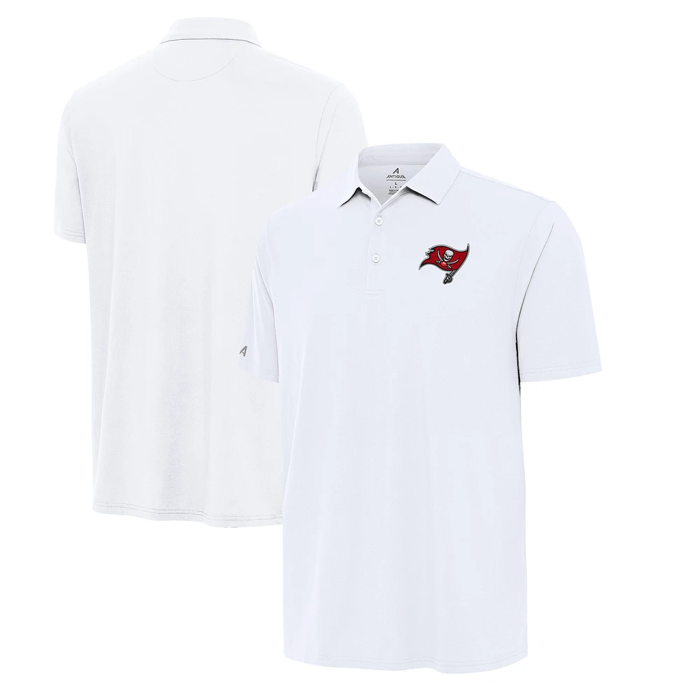 Men's Antigua White Tampa Bay Buccaneers Era Polo