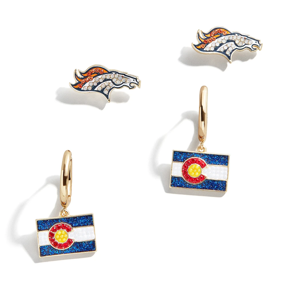 BaubleBar Denver Broncos Earring Set