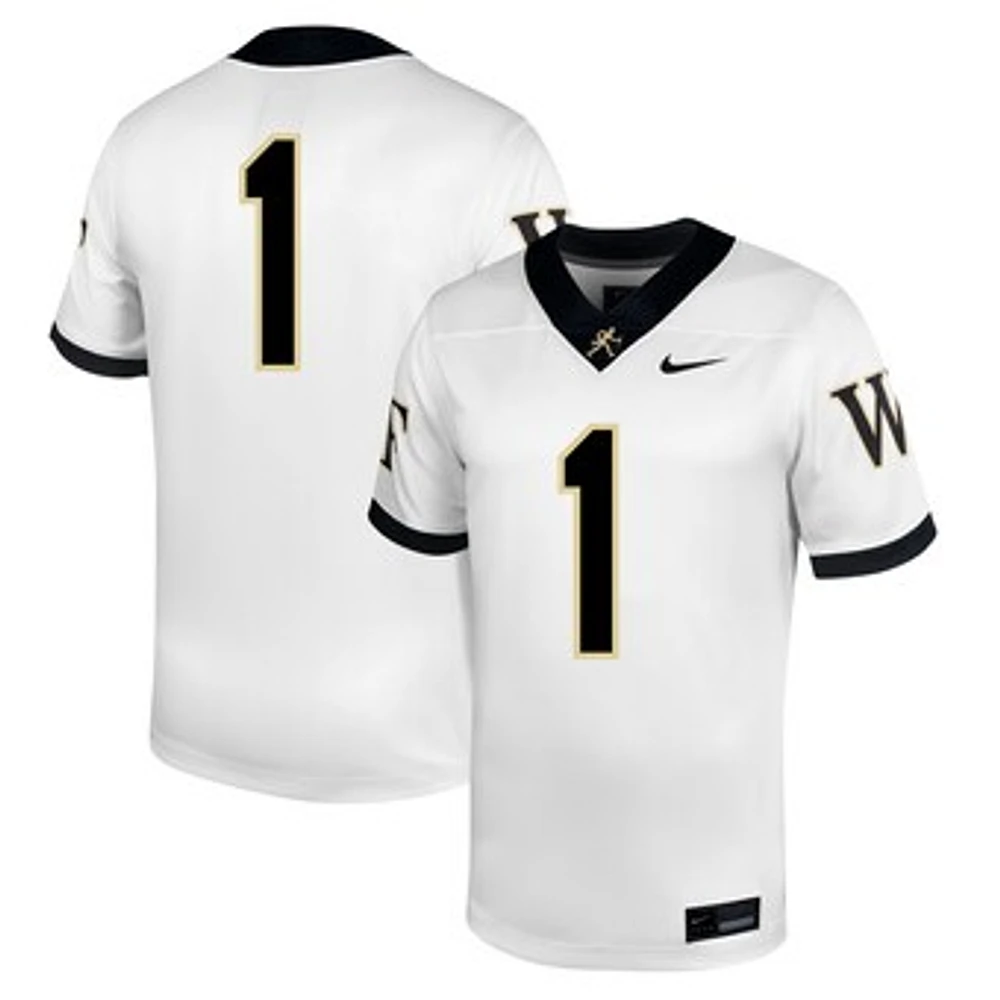 Men's Nike #1 Wake Forest Demon Deacons Untouchable Football Jersey