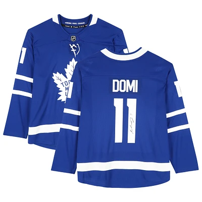 Max Domi Toronto Maple Leafs Autographed Blue Fanatics Breakaway Jersey