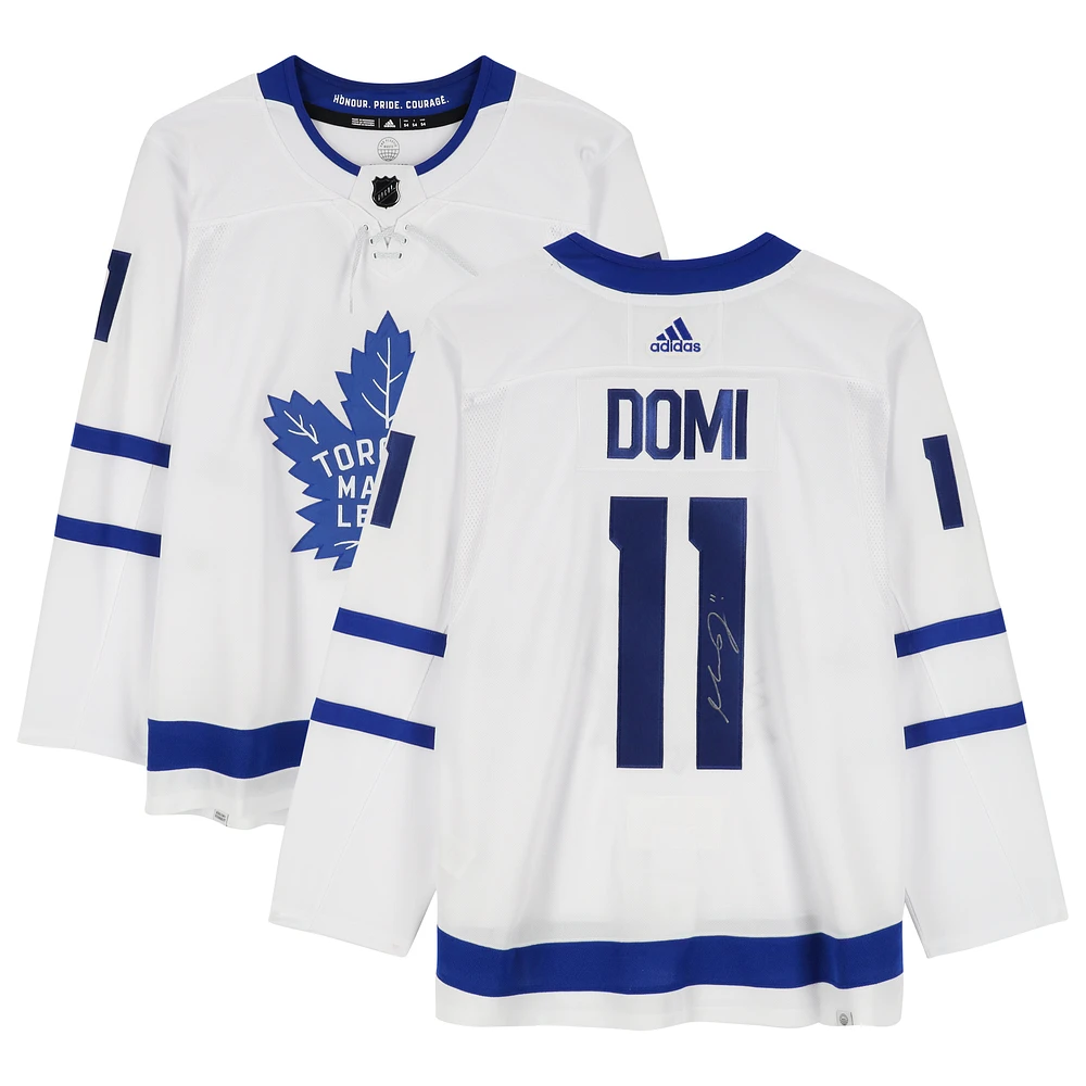 Max Domi Toronto Maple Leafs Autographed White adidas Authentic Jersey