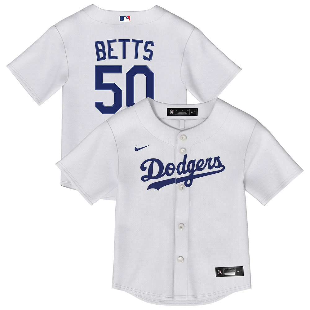 Toddler Nike Mookie Betts White Los Angeles Dodgers Home Replica Player Jersey