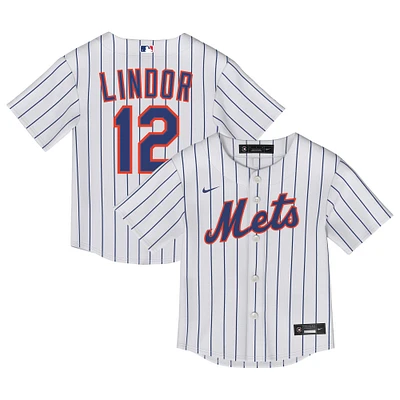Toddler Nike Francisco Lindor White New York Mets Home Replica Jersey