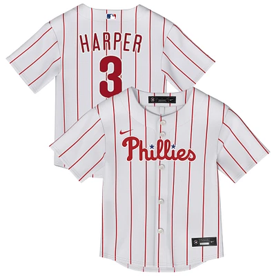 Toddler Nike Bryce Harper White Philadelphia Phillies Home Replica Player Jersey