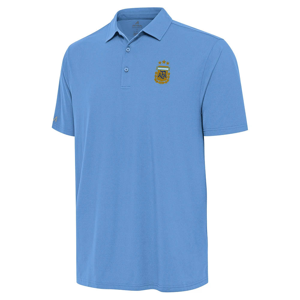 Men's Antigua Powder Blue Argentina National Team Era Solid Polo