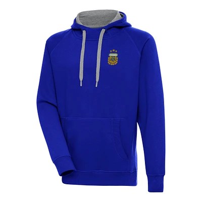 Men's Antigua Royal Argentina National Team Victory Pullover Hoodie