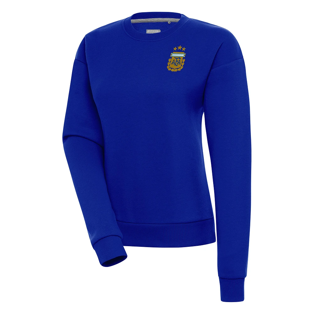 Women's Antigua Royal Argentina National Team Victory Pullover Sweatshirt