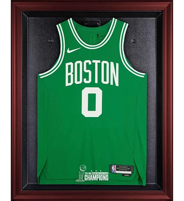 Boston Celtics Mahogany Framed 2024 NBA Finals Champions Logo Jersey Display Case