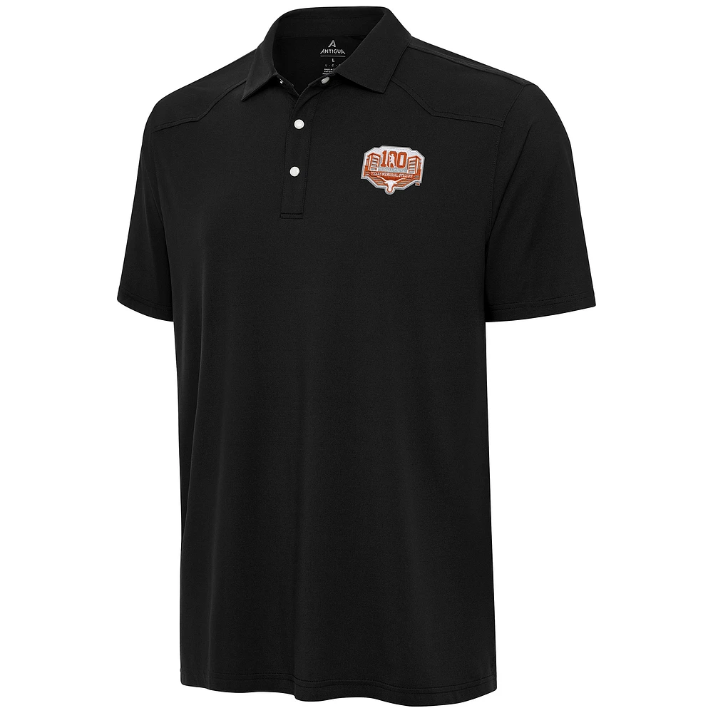 Men's Antigua Texas Longhorns Darrell K Royal–Texas Memorial Stadium 100th Anniversary Western Polo