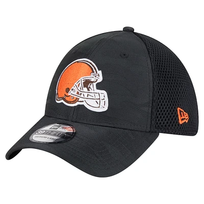 Men's New Era Black Cleveland Browns Active Camo 39THIRTY Flex Hat