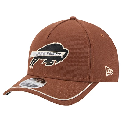 Men's New Era Brown Buffalo Bills Motorsport 9FORTY Adjustable Hat