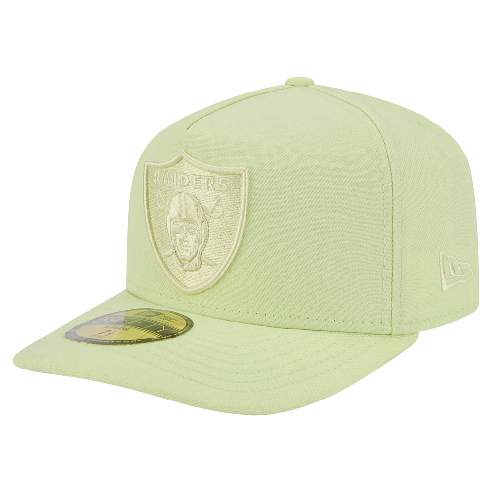Men's New Era Light Las Vegas Raiders Color Pack A-Frame 59FIFTY Fitted Hat