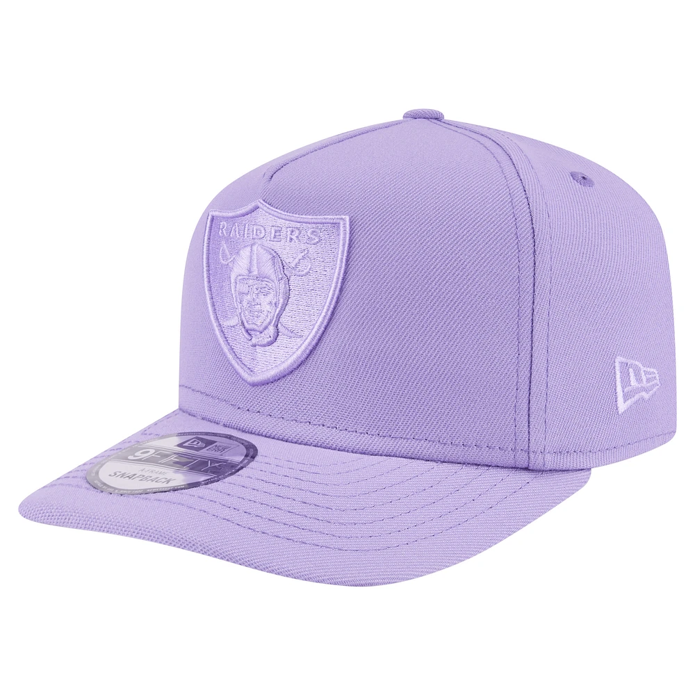 Men's New Era Light Purple Las Vegas Raiders Color Pack 9FIFTY Snapback Hat