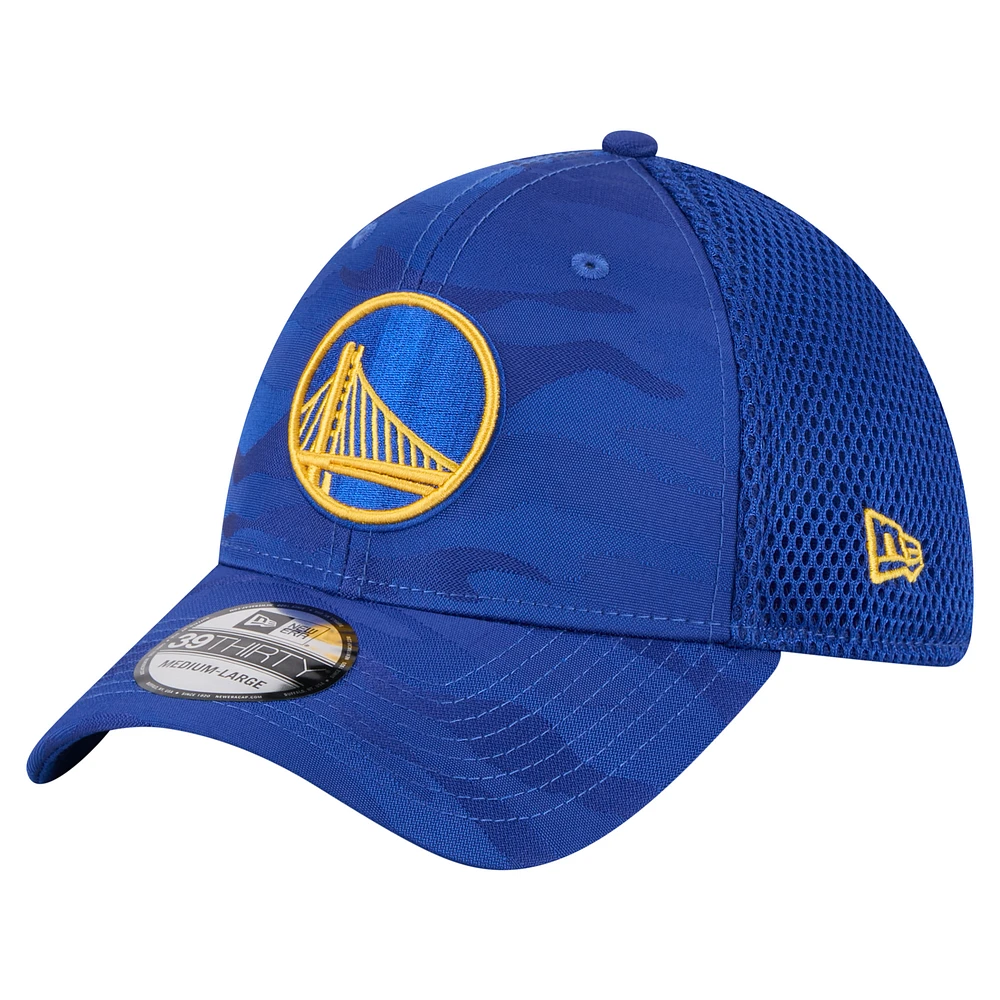Men's New Era Royal Golden State Warriors Subtle Camo 39THIRTY Flex Hat