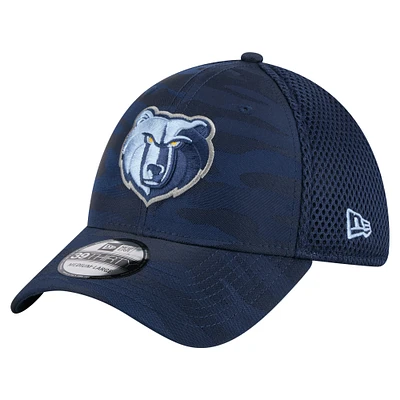 Men's New Era Navy Memphis Grizzlies Subtle Camo 39THIRTY Flex Hat