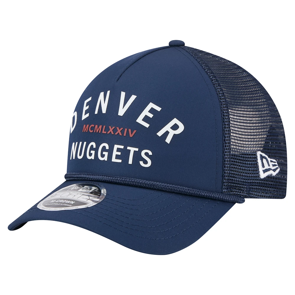 Men's New Era Navy Denver Nuggets Minimalist 9FORTY M-Crown Adjustable Hat