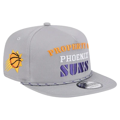 Men's New Era Gray Phoenix Suns Throwback Property Of Golfer Snapback Hat