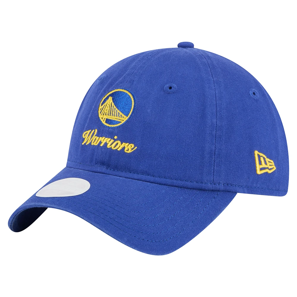 Women's New Era Royal Golden State Warriors Gameday Preppy 9TWENTY Adjustable Hat