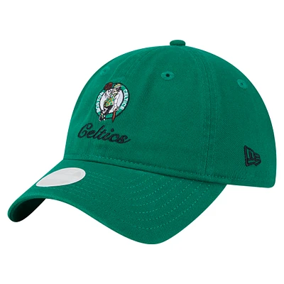 Women's New Era Kelly Green Boston Celtics Gameday Preppy 9TWENTY Adjustable Hat