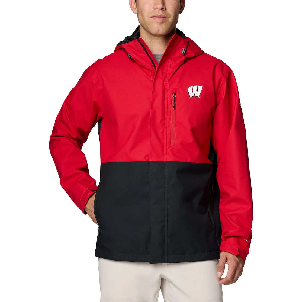 Men's Columbia Red Wisconsin Badgers Field Bound Omni-Tech™ Full-Zip Jacket