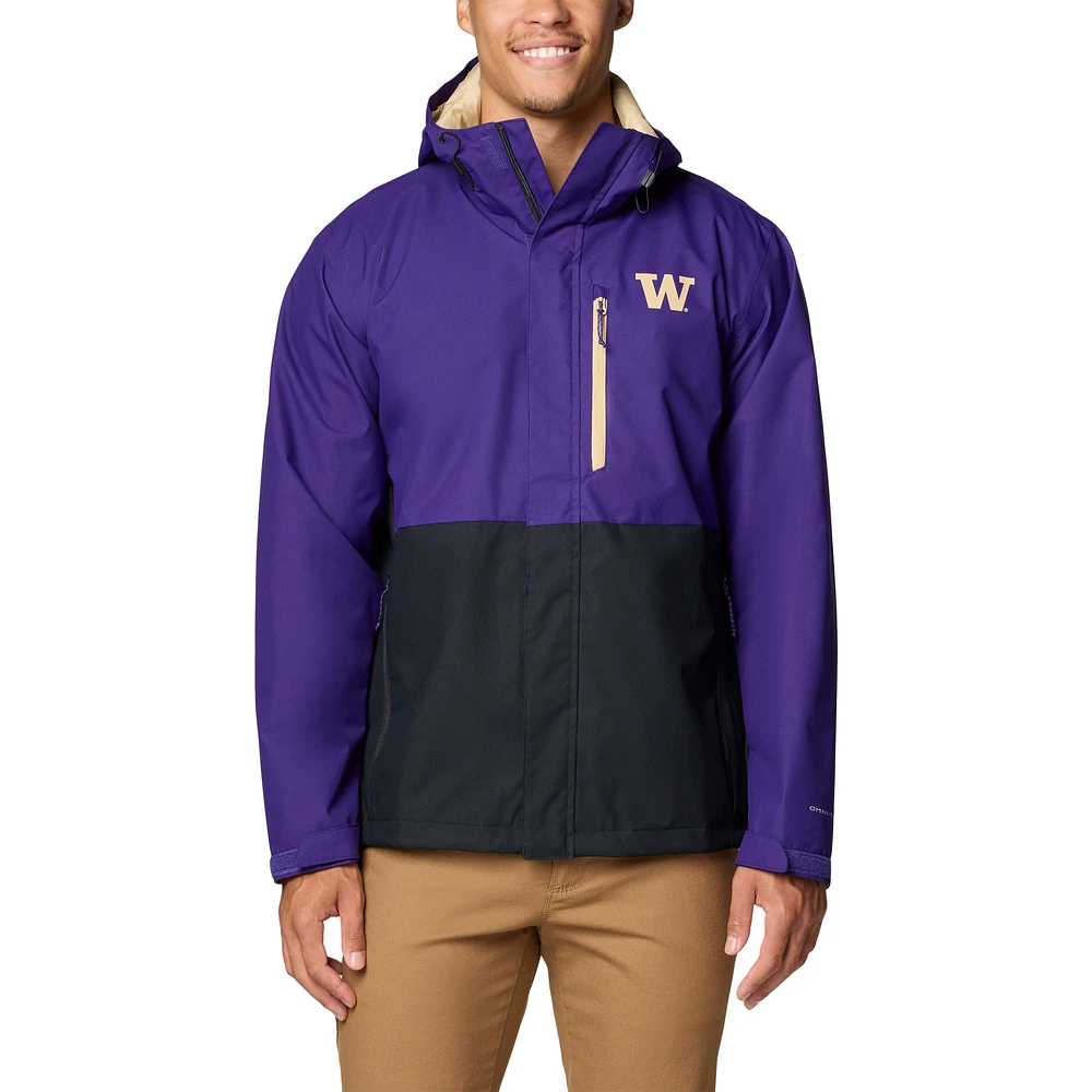Men's Columbia Purple Washington Huskies Field Bound Omni-Tech™ Full-Zip Jacket