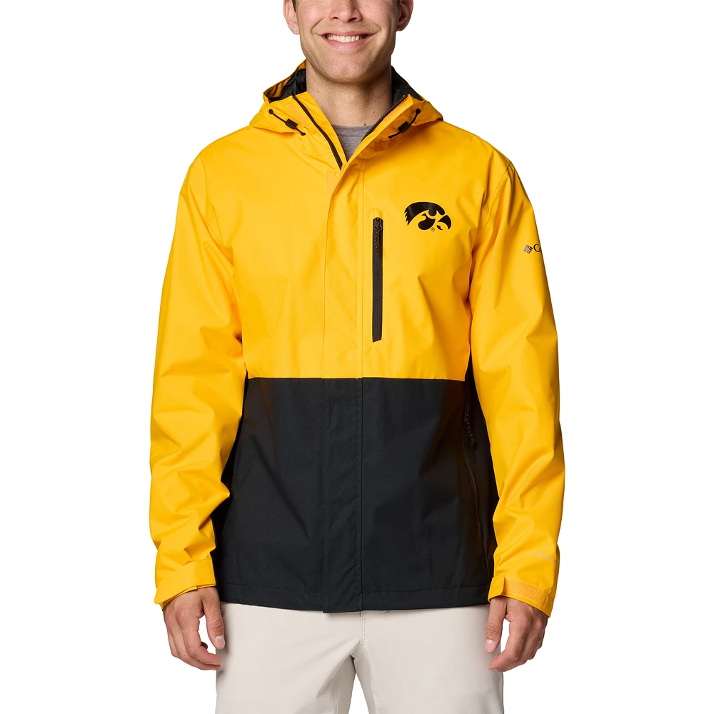 Men's Columbia Gold Iowa Hawkeyes Field Bound Omni-Tech™ Full-Zip Jacket