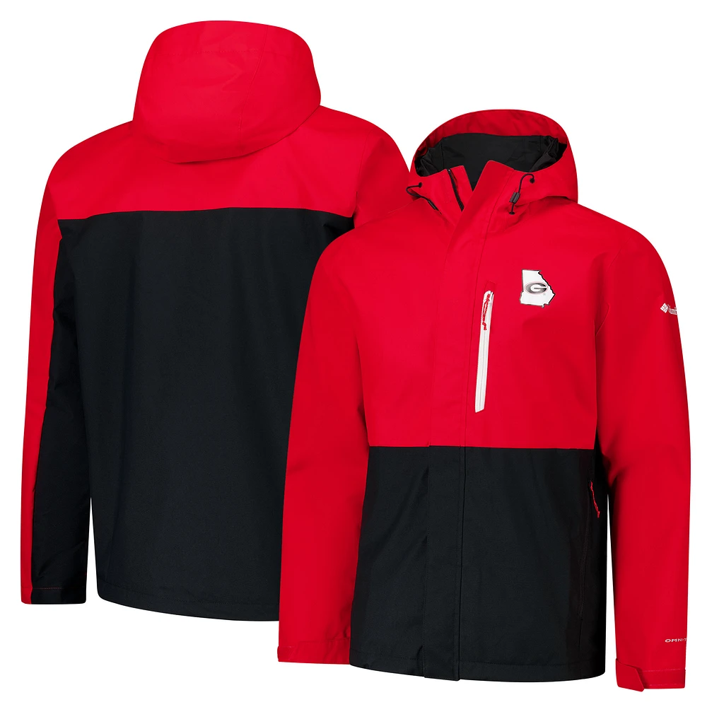 Men's Columbia Red Georgia Bulldogs Field Bound Omni-Tech™ Full-Zip Jacket