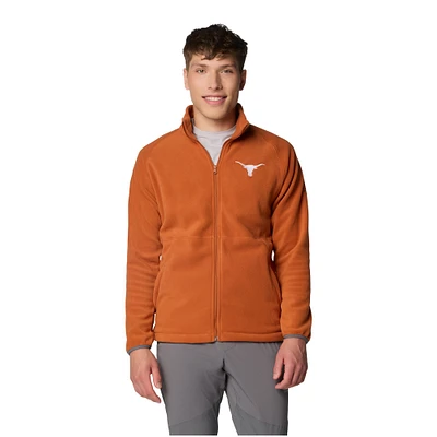 Men's Columbia Texas Orange Longhorns Flanker IV Fleece Raglan Full-Zip Jacket