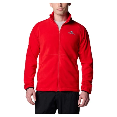 Men's Columbia Red Georgia Bulldogs Flanker IV Fleece Raglan Full-Zip Jacket
