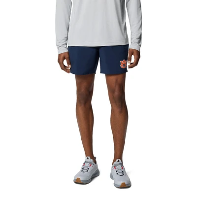 Men's Columbia Navy Auburn Tigers PFG Terminal Roamer™ Omni-Shade™ Stretch Shorts