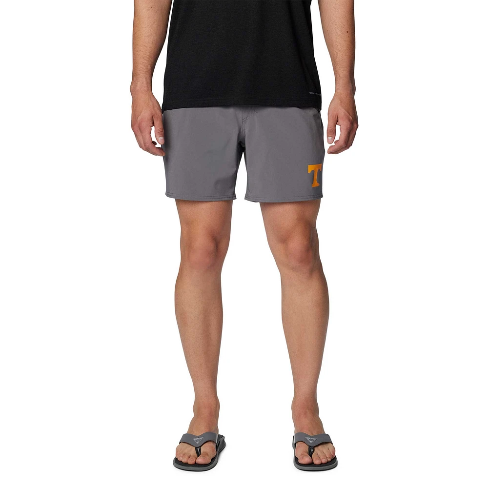 Men's Columbia Gray Tennessee Volunteers PFG Terminal Roamer™ Omni-Shade™ Stretch Shorts