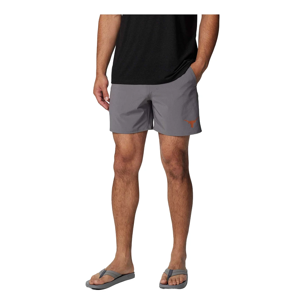 Men's Columbia Gray Texas Longhorns PFG Terminal Roamer™ Omni-Shade™ Stretch Shorts