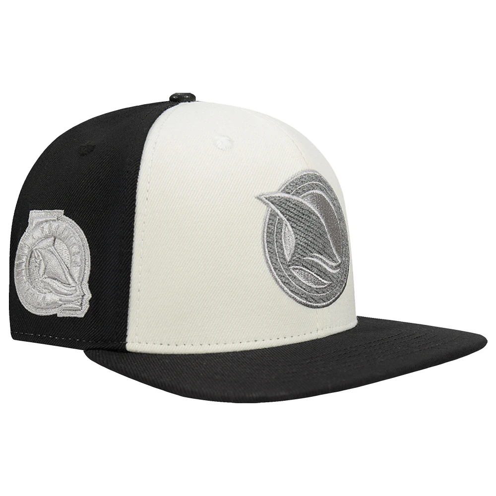 Men's Pro Standard Cream San Jose Sharks French Terry Snapback Hat